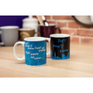 Friends They Don't Know Heat Change Mug