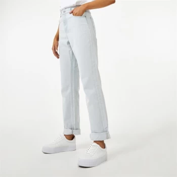 Jack Wills Maddison High Rise Straight Leg Jeans - Ice Blue