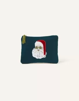 Accessorize Womens Santa Velvet Pouch, Size: 19x14cm