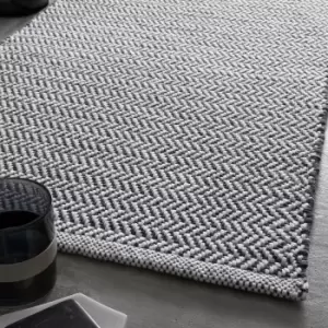 Herringbone Cotton Bath Mat