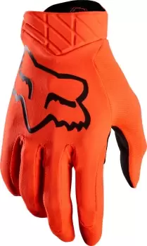 FOX Airline Motocross Gloves, black-orange Size M black-orange, Size M