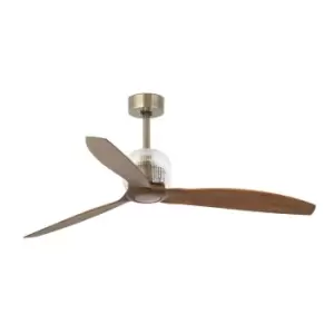 Deco Fan Gold, Wood Ceiling Fan With DC Smart Motor - Remote Included