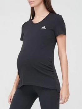 adidas Maternity T-Shirt - Black, Size S, Women