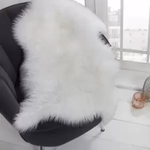 White Faux Fur Sheepskin Rug