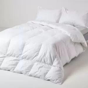 Duck Feather and Down 10.5 Tog Double Size Autumn Duvet - White - Homescapes