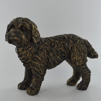 Bronze Effect Large Cockapoo Figurine