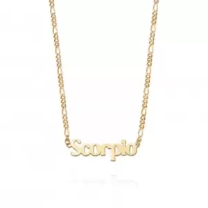 Scorpio Zodiac 18ct Gold Plated Necklace ZN08_GP