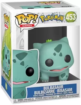 Pokemon Bulbasaur (EN), Bulbizarre (FR), Bisasam (DE) vinyl figurine no. 453 Funko Pop! multicolor