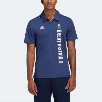 adidas Great Britain Team Polo Shirt Mens - Tech Indigo