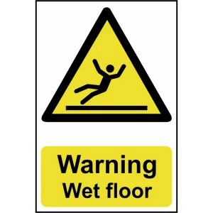 Scan Warning Wet Floor Sign 200mm 300mm Standard