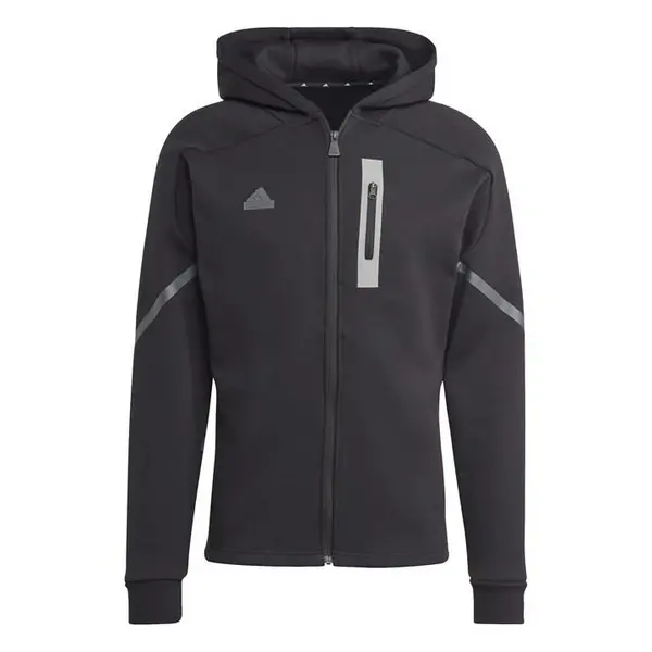 adidas GameDay Full Zip Hoodie Mens Full Zip Fleece Tops XS Blue 55023118310