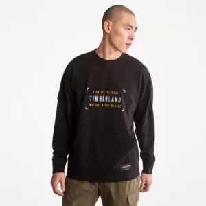 Timberland Year Of The Tiger Sweatshirt For Men In Black Black, Size XL