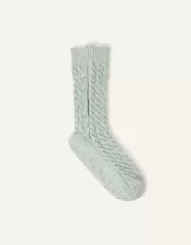 Accessorize Cable Knit Chenille Slipper Socks