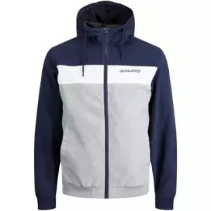 Jack and Jones Rush Hooded Bomber Jacket - Blue