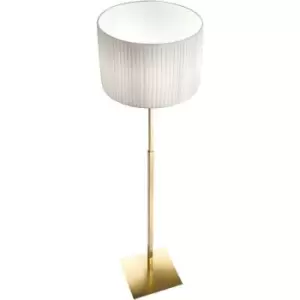 Kolarz SAND - Lifestyle Fabric Round Drum Floor Light Brushed Brass, 1x E27