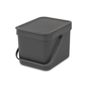 Brabantia 6L Sort & Go Bin - Grey