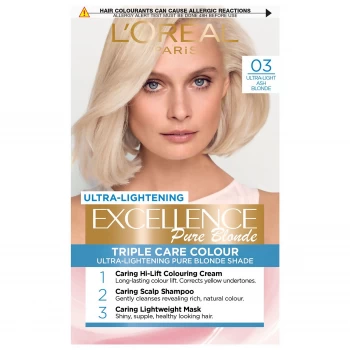 Excellence Creme 3 Ultra Light Ash Blonde Hair Dye, Ultra Light Ash Blonde 03