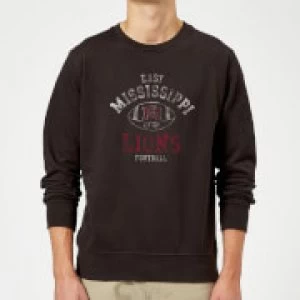 East Mississippi Community College Lions Football Distressed Sweatshirt - Black - S