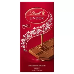 Lindt Lindor Milk Chocolate Bar, 100g