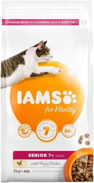 Iams Vitality Fresh Chicken Senior Cat Food 2kg