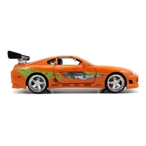 Fast & Furious - 2 Fast 2 Furious Brians 1995 Toyota Supra Sports Die-cast Toy Car (Orange)