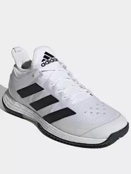 adidas Adizero Ubersonic 4 Tennis Shoes, White/Black, Size 8.5, Men