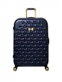 Ted Baker Beau Large 4 Wheel Navy Suitcase