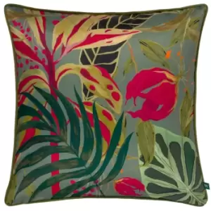 Kali Jungle Foliage Cushion Green / 50 x 50cm / Polyester Filled