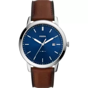 Fossil The Minimalist Solar-Powered Luggage Eco Leather Watch