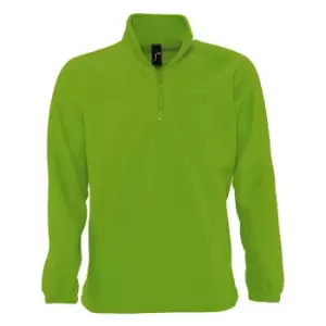 SOLS Ness Unisex Zip Neck Anti-Pill Fleece Top (M) (Lime)