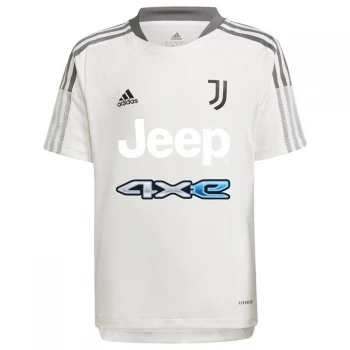 adidas Juventus Training Top 2021 2022 Junior - White