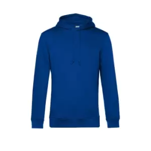 B&C Mens Organic Hoodie (S) (Royal Blue)