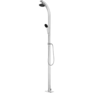 Garden Shower 215cm Aluminium Vidaxl Silver