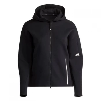 adidas Z.N.E. Sportswear Hoodie (Plus Size) Womens - Black