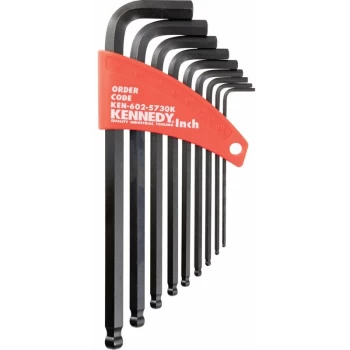 Kennedy - Imperial L-wrench Ball Driver Set (9-Pce)