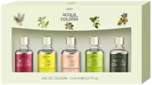 4711 Acqua Colonia 5 Piece Gift Set: Lemon Ginger Eau De Cologne 8ml - Pink Pepper Grapefruit Eau De Cologne 8ml - Lime Nutmeg Eau De Cologne 8m