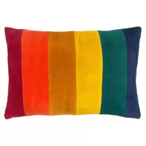 Rainbow Striped Cushion Jewels, Jewels / 30 x 50cm / Polyester Filled