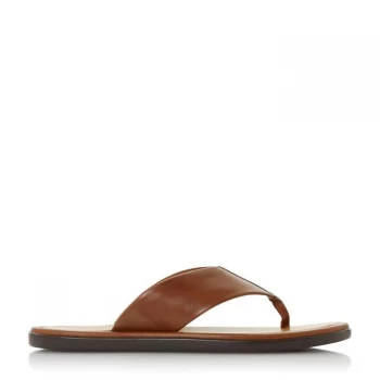 Dune London Fizz Flip Flops - Tan Lthr