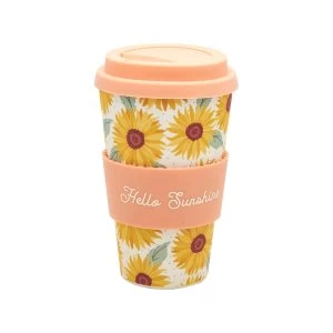 Sass & Belle Sunflowers Bamboo Coffee Cup