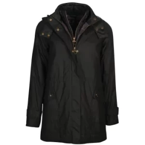 Barbour Womens Cannich Wax Jacket Black/Modern 14