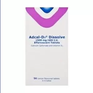 Adcal-D3 1.5g/400iu Dissolve Lemon 56 Tablets