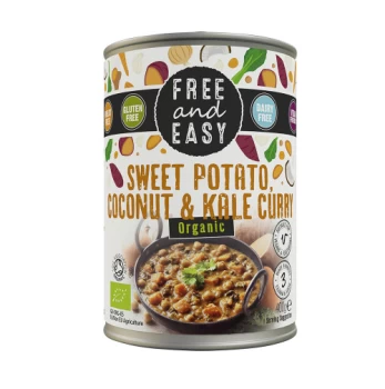 Free & Easy sweet potato kale & Coconut Curry 400g