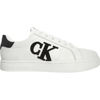 Calvin Klein Jeans Applique Logo Trainers - White