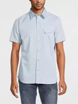 Belstaff Pitch Short Sleeve Oxford Shirt - Light Blue