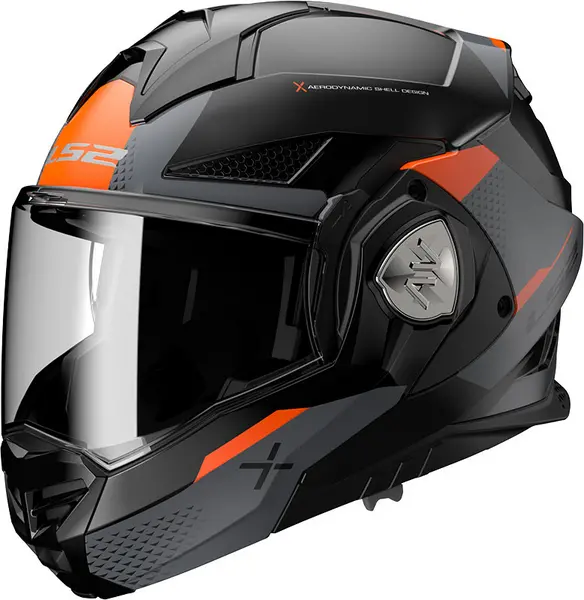 LS2 FF901 Advant X Oblivion Matt Black Titanium Modular Helmet Size XS