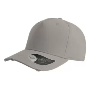 Atlantis Cargo Weathered Visor 5 Panel Cap (One Size) (Grey)