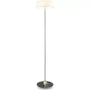 Floor Lamp With Shade Satin Nickel