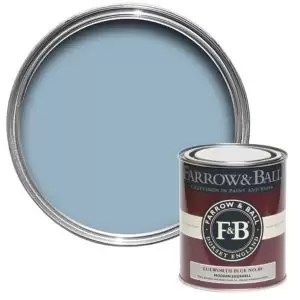 Farrow & Ball Modern Lulworth Blue No. 89 Eggshell Paint, 750Ml