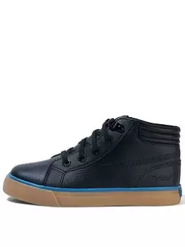 Kickers TOVNI HI PADDED HIGH TOP, Black, Size 2 Older