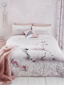 Catherine Lansfield Enchanted Unicorn Duvet Cover Set